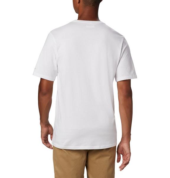 Columbia CSC Basic Logo T-Shirt White For Men's NZ8316 New Zealand